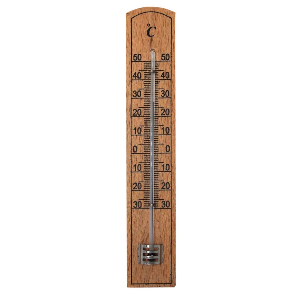 Termometro analogico de madera Celsius