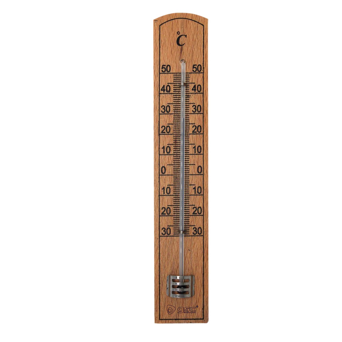 Termómetro analógico de madeira Celsius
