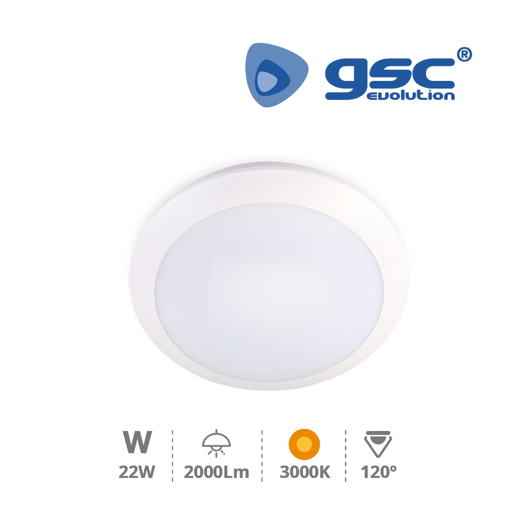Plafon techo con sensor Maya 22W 3000K