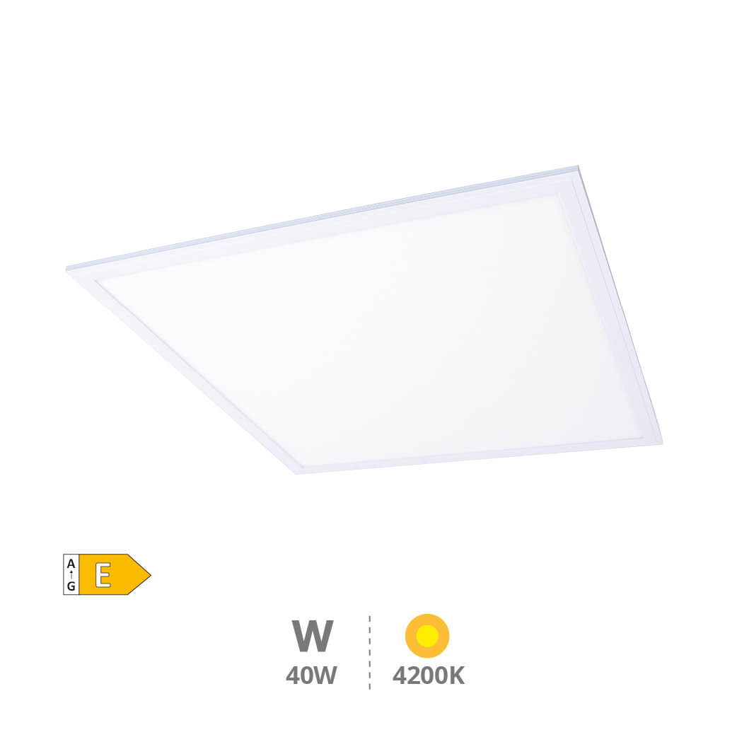 Painel encastrável ultrafino LED Sabha 40 W 4200 K Branco
