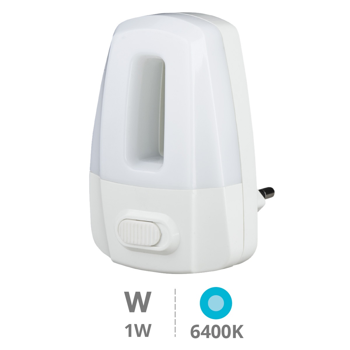 Luz de noche con interruptor 1W
