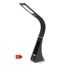 Candeeiro de secretária LED Batua com relógio digital 5W Preto