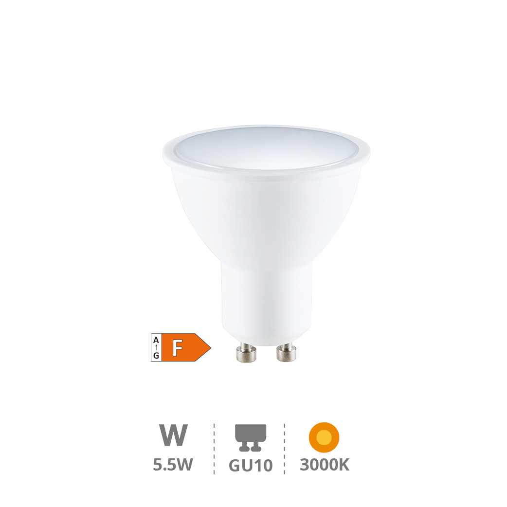 Ampoule LED dichroïque 5,5W GU10 3000K