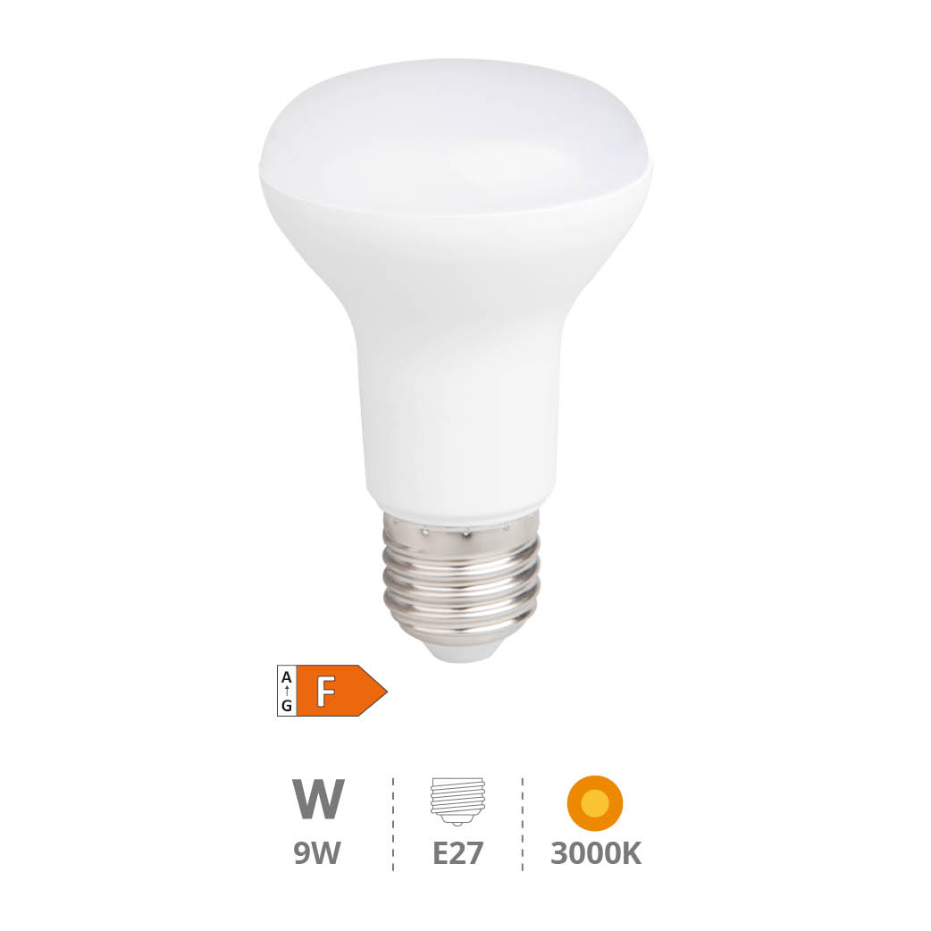 Ampoule LED réfléchissante R63 9W E27 3000K