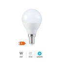[200690026] Ampoule LED sphérique 3 W E14 6000K