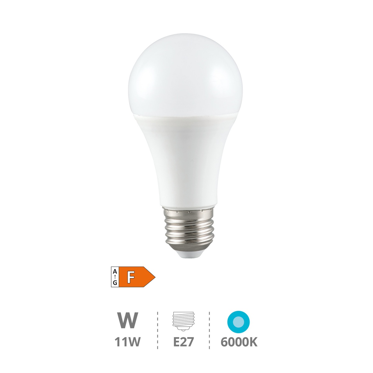 A60 LED bulb 11W E27 6000K