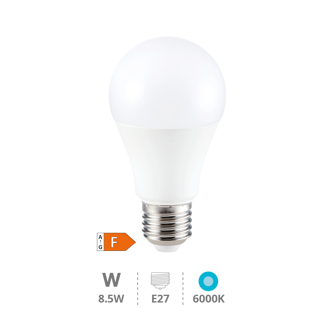 Ampoule LED standard A60 8,5W E27 6000K