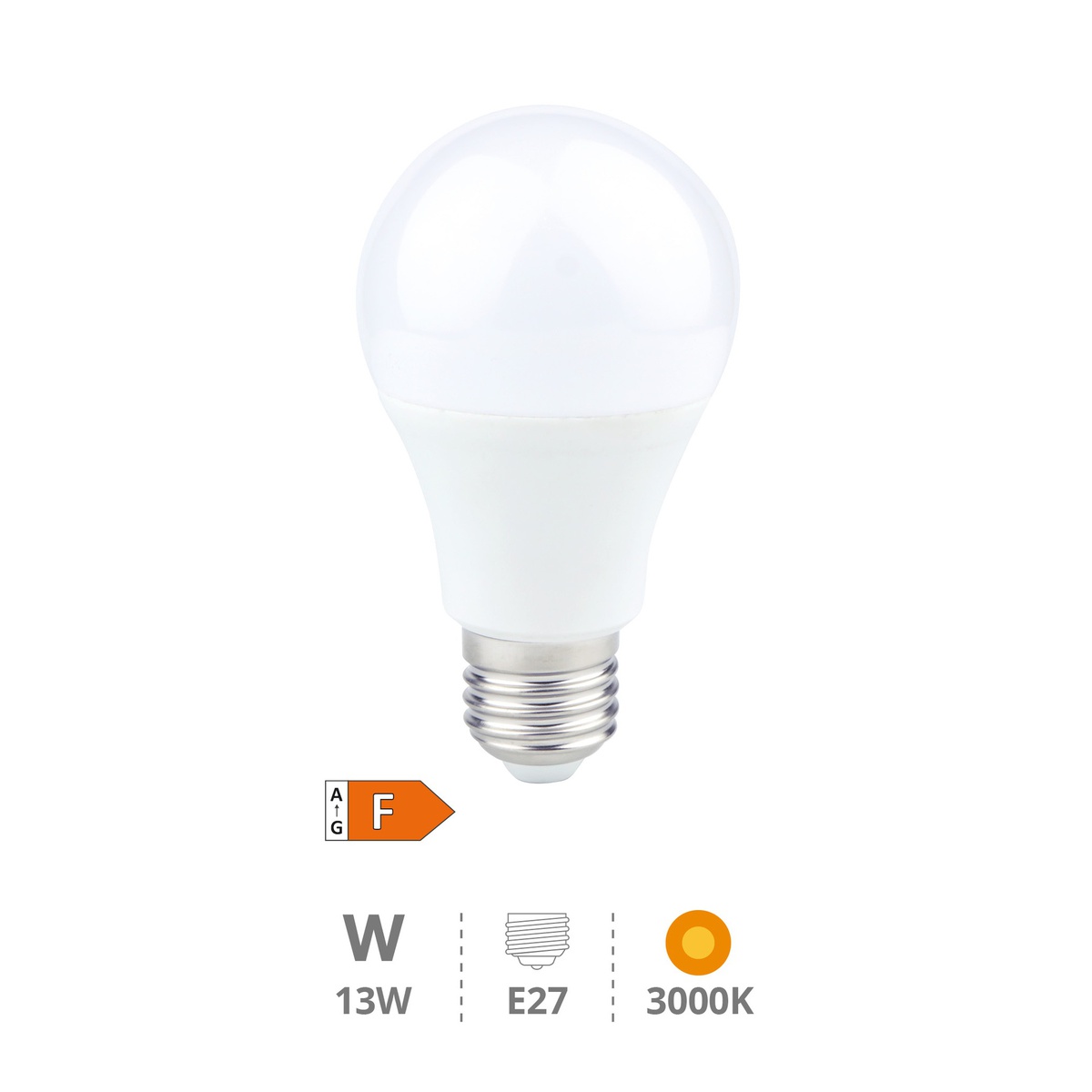 A60 LED bulb 13W E27 3000K