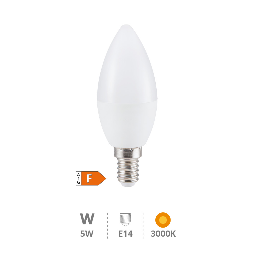 Ampoule LED flamme 5W E14 3000K