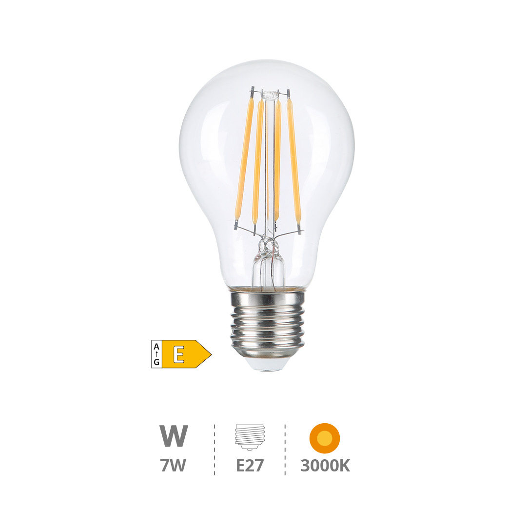 Oro Series A60 LED filament bulb 7W E27 3000K