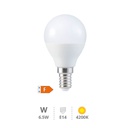[200690037] Bombilla LED esférica 6,5W E14 4200K