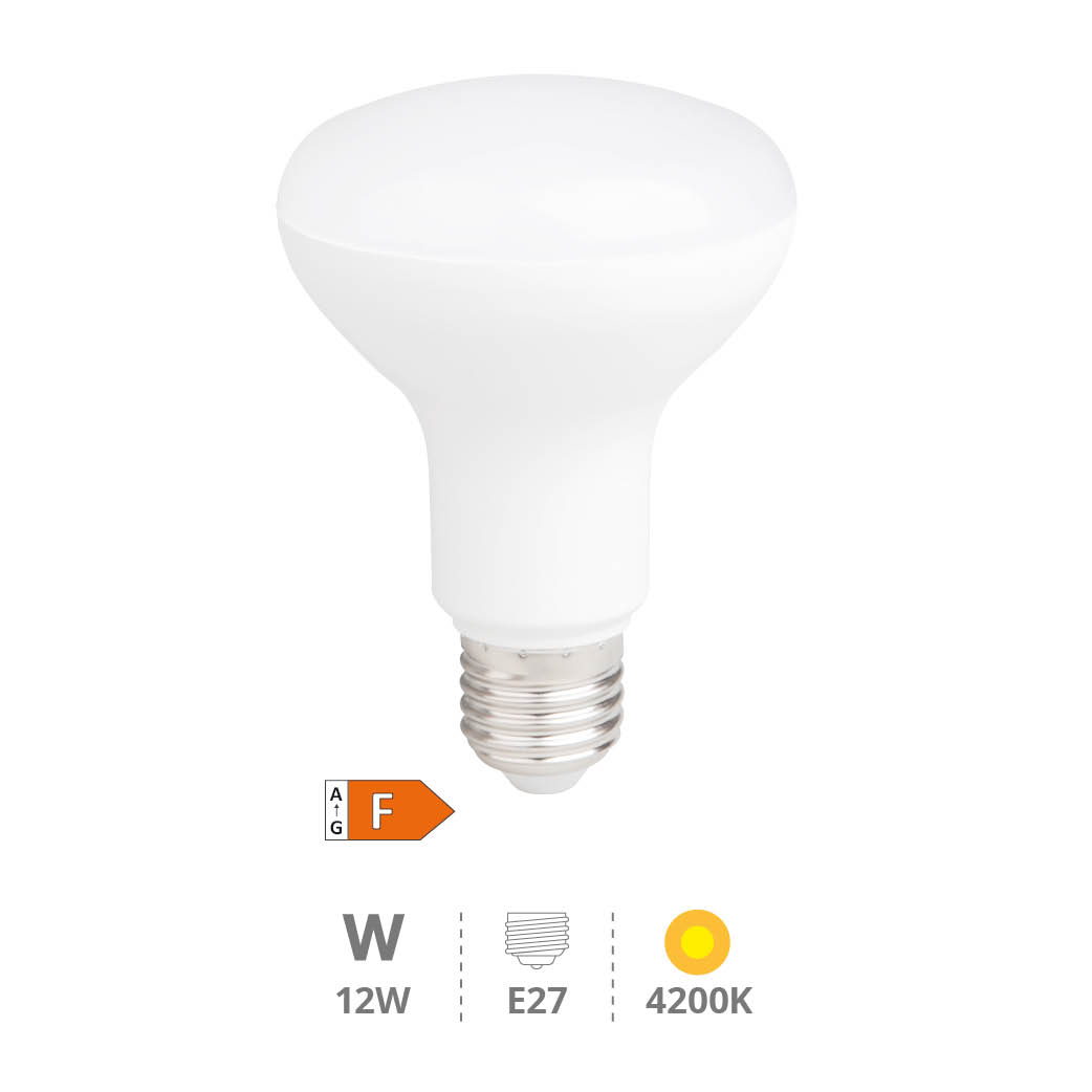Ampoule LED réfléchissante R80 12W E27 4200K