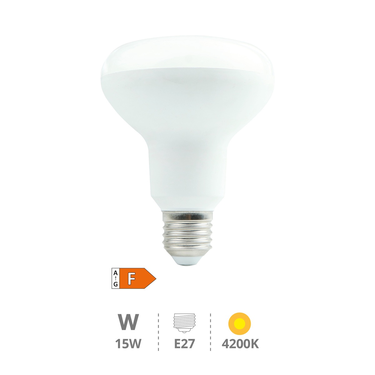 R90 LED lamp 15W E27 4200K