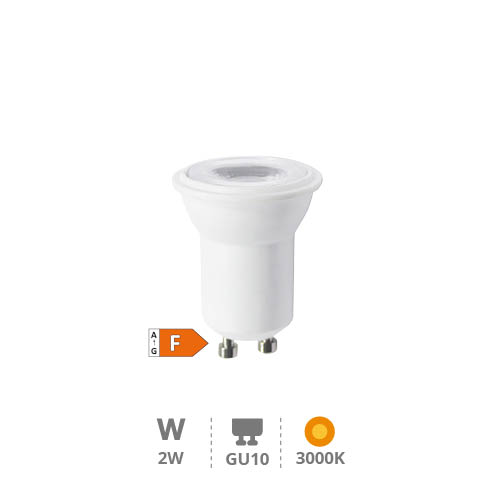 Lâmpada LED ultrabrilhante 2 W GU10 3000 K