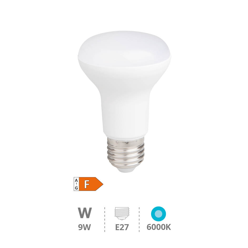 Ampoule LED réfléchissante R63 9W E27 6000K