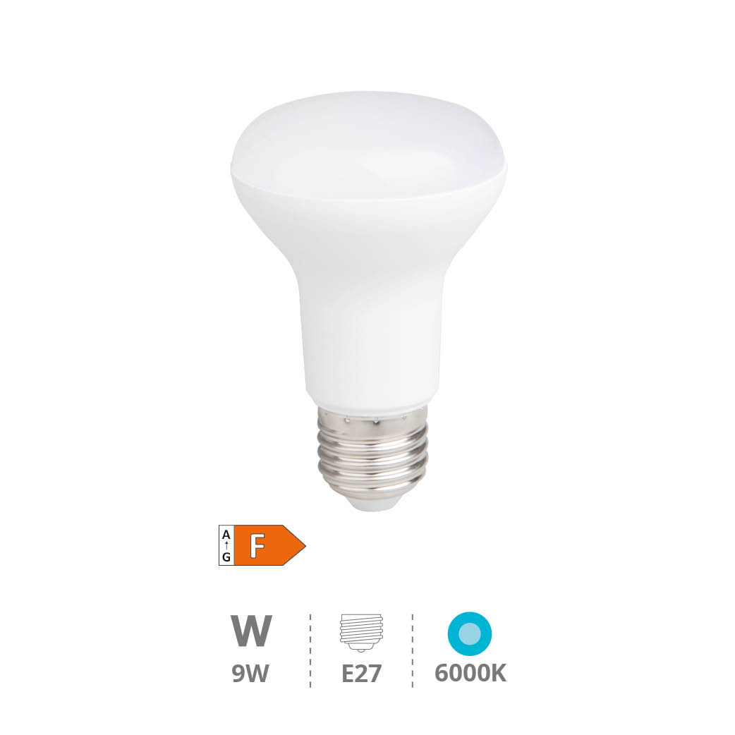 Bombilla LED reflectora R63 9W E27 6000K