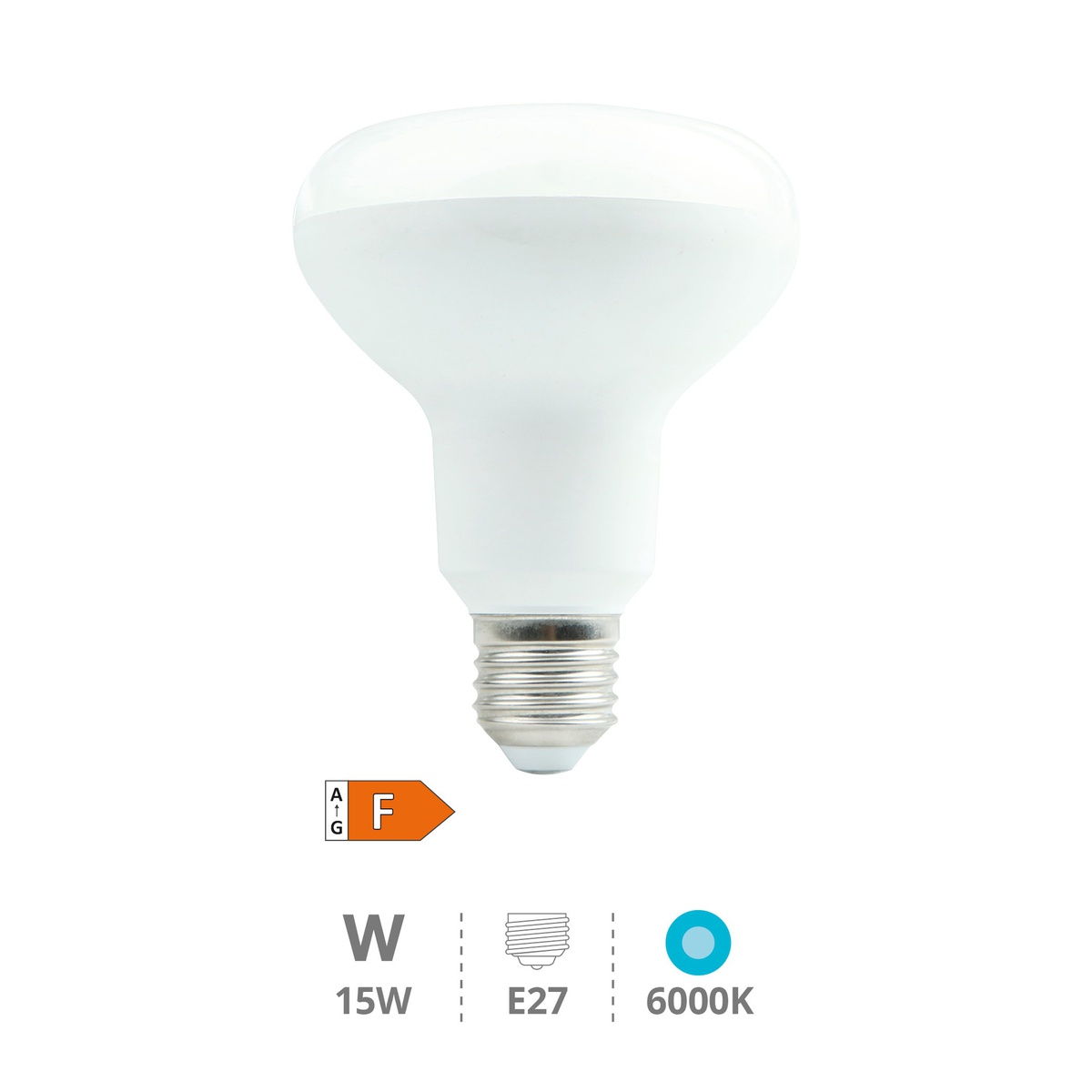 R90 LED lamp 15W E27 6000K