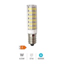 Ampoule LED tubulaire 4,5 W E14 6000K
