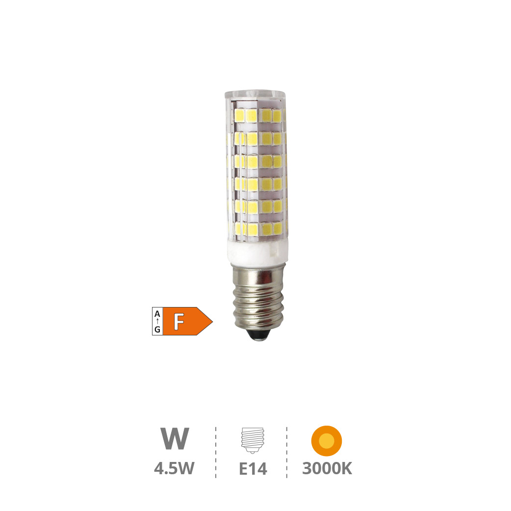 Ampoule LED tubulaire 4,5 W E14 3000K