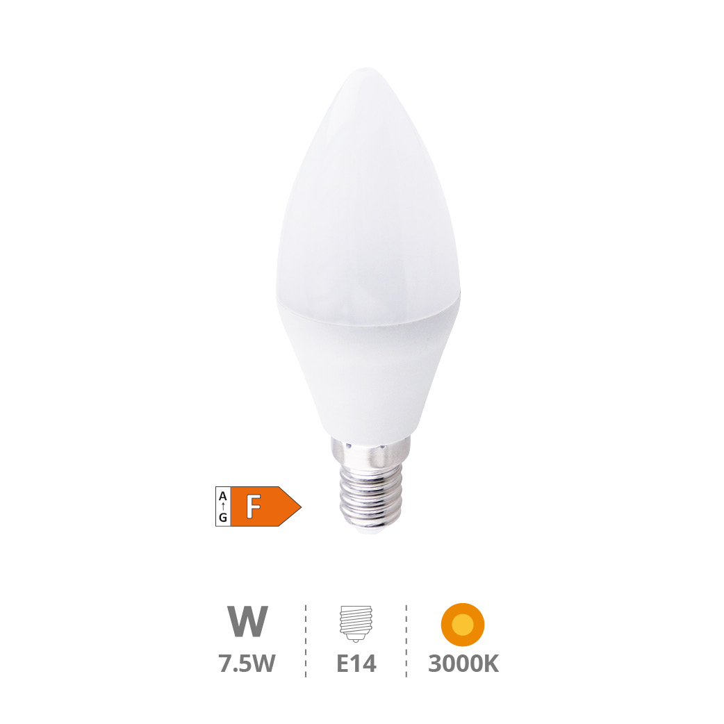 C37 LED bulb 7,5W E14 3000K