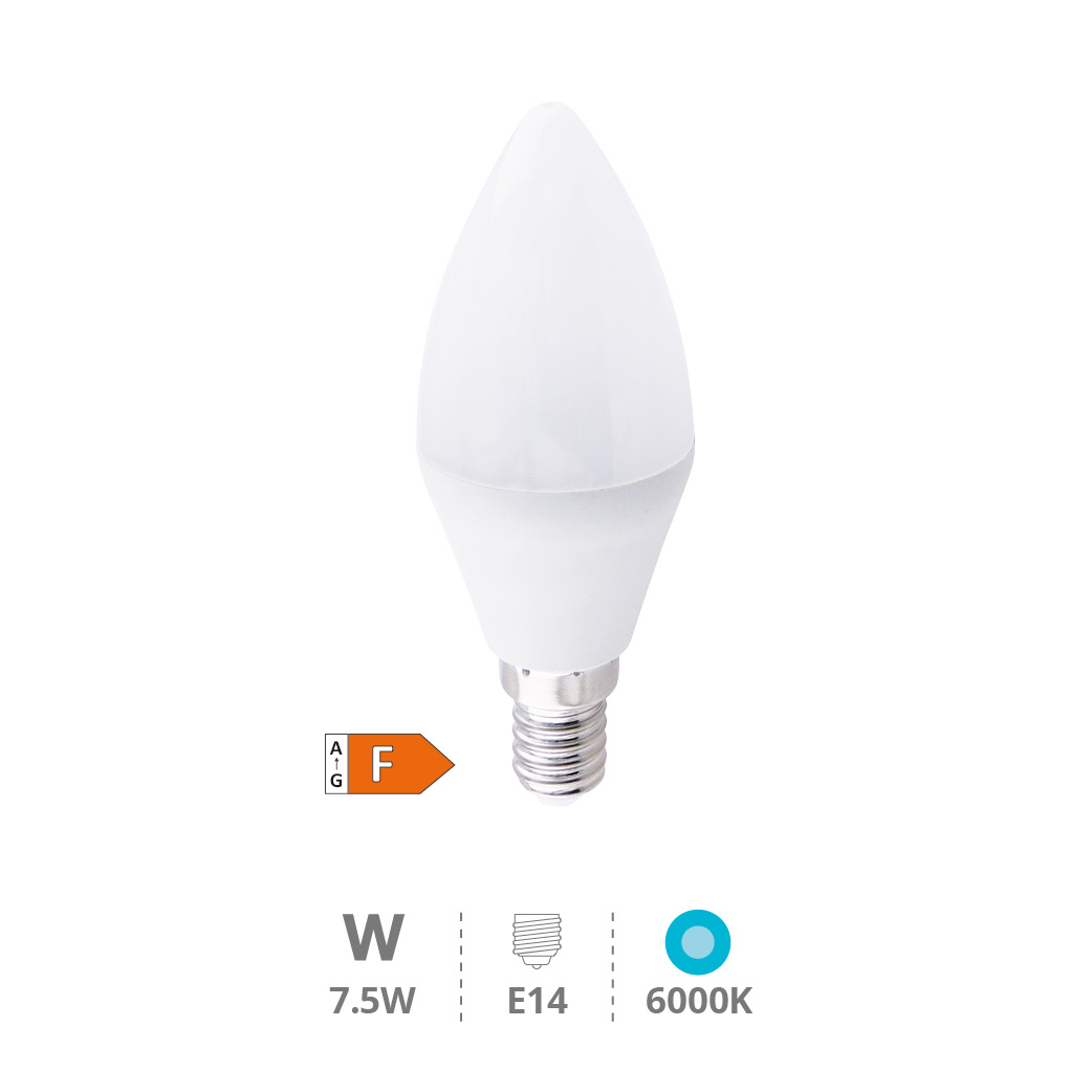 C37 LED bulb 7,5W E14 6000K