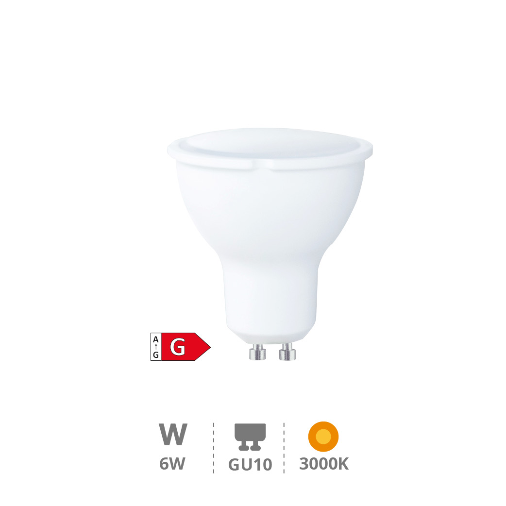 Lâmpada LED dicroica 6 W GU10 3000 K regulável