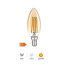 Ampoule LED flamme Vintage 4 W E14 2500K