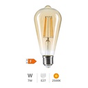 Lâmpada LED tipo pera Vintage 7 W E27 2500 K