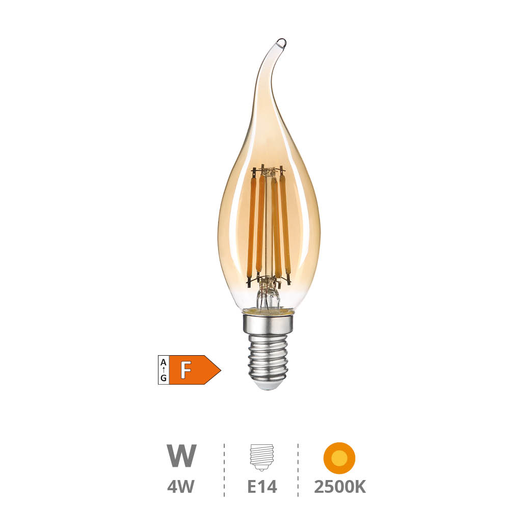 Ampoule LED flamme vacillante Vintage 4 W E14 2500K