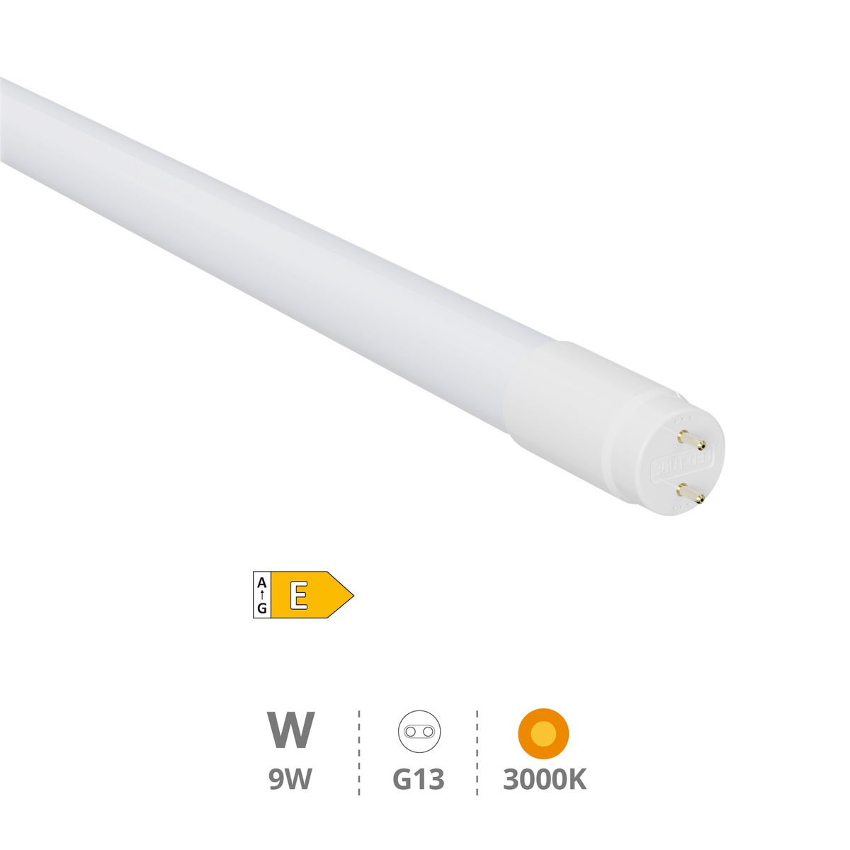 T8 LED tube 9W G13 3000K 60cms