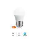 Ampoule LED sphérique 5 W E27 6000K 12 - 24V
