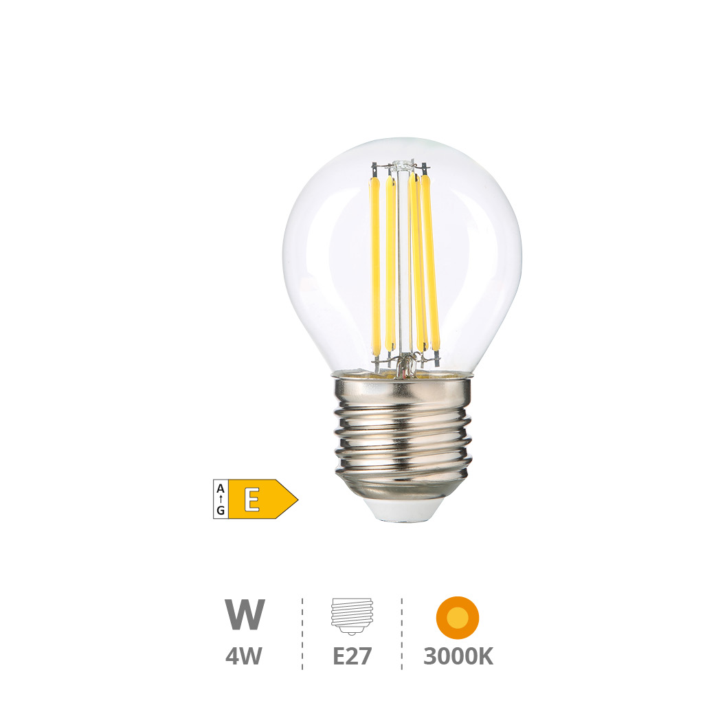Oro Series A60 LED filament bulb 4W E27 3000K