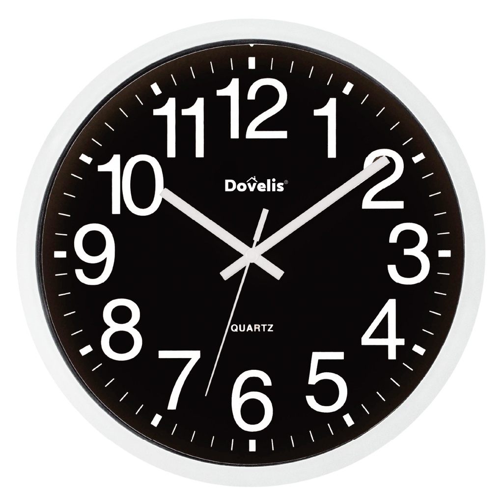Horloge de cuisine classique noire