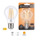 A60 LED filament bulb 8W E27 3000K 8pcs box