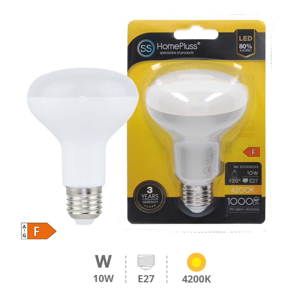R80 LED lamp 10W E27 4200K 6pcs box