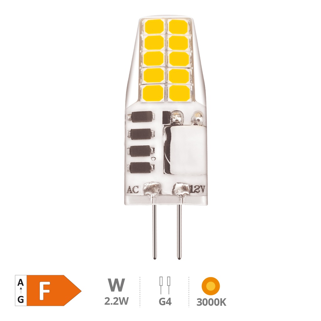 Mini LED bulb 2,2W G4 3000K 12V