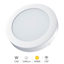 Downlight superficie LED redondo Bogur 12W 4000K Blanco