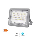 Aluminum LED floodlight 30W 6500K IP65 Grey