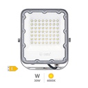 Projetor de alumínio LED 30W 4000K IP65 Cinza