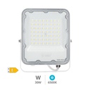 Projetor de alumínio LED 30W 6500K IP65 Branco