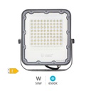 Projetor de alumínio LED 50W 6500K IP65 Cinza