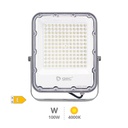 Proyector aluminio LED 100W 4000K IP65 Gris