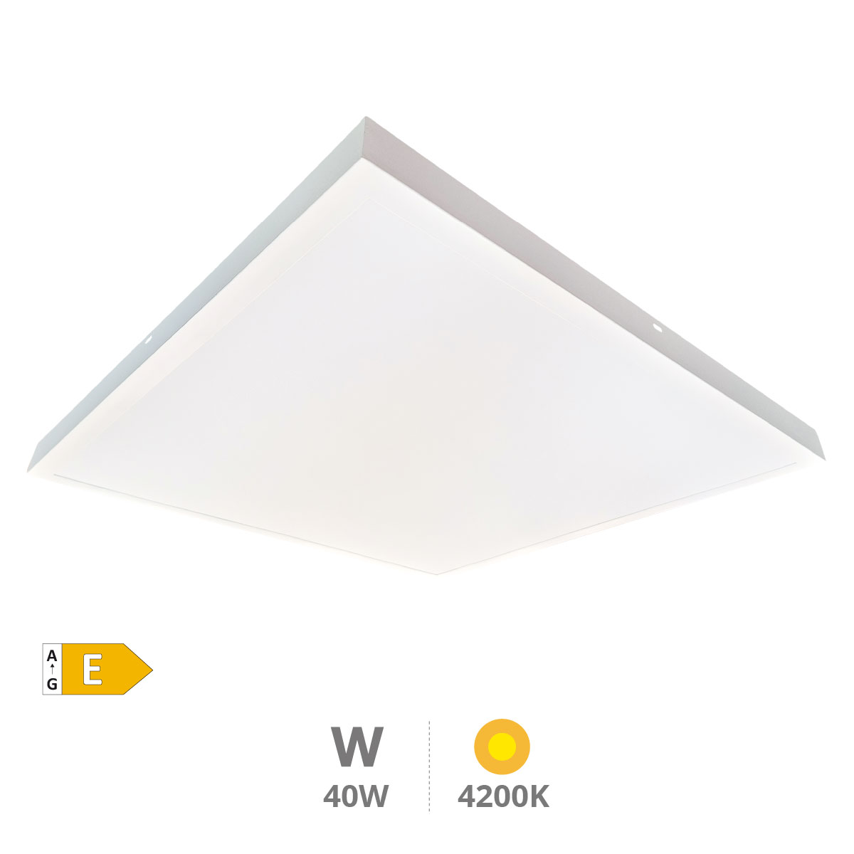 Painel de superfície LED Borma 40 W 4200 K Branco