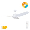 [300005034] Bumera 44' ceiling fan with remote control CCT 3 blades White