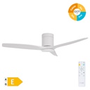 [300005035] Kasama 52' DC ceiling fan with remote control CCT 3 blades dimmeable White/Wood
