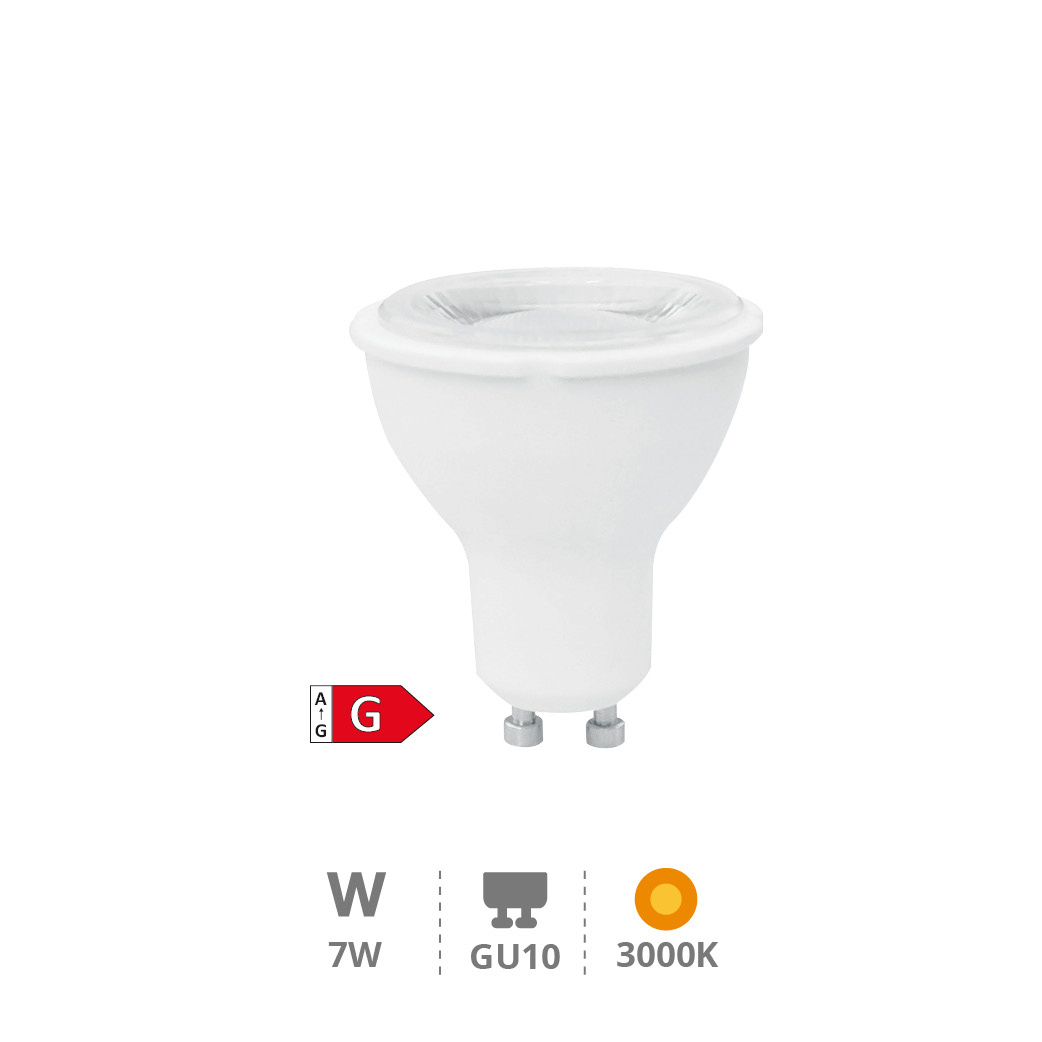 Ampoule LED dichroïque 38º 7 W GU10 3000K