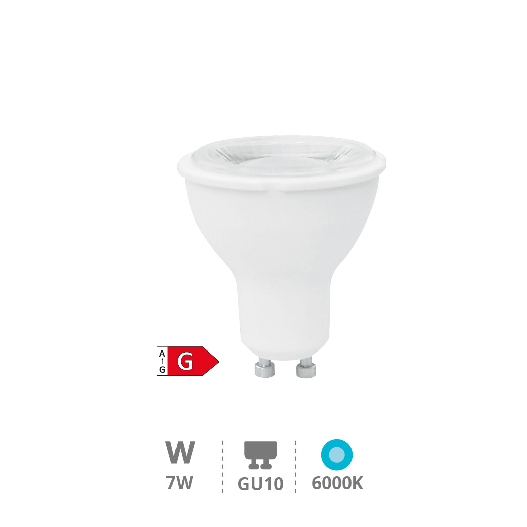 Ampoule LED dichroïque 38º 7 W GU10 6000K