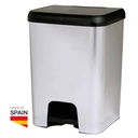 [402005004] Rubbish bin with pedal 26L Black/Silver