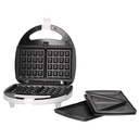 Pipu double sandwich maker with three extra plates (clasic, grill and waffle) 750W