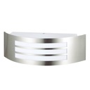 Gensi wall sconce with grid E27 Máx. 14W nickel satin